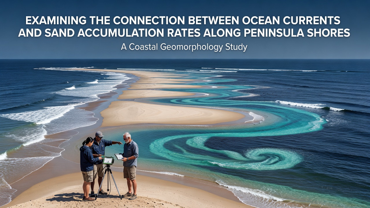 Examining the Connection Between Ocean Currents and Sand Accumulation Rates Along Peninsula Shores